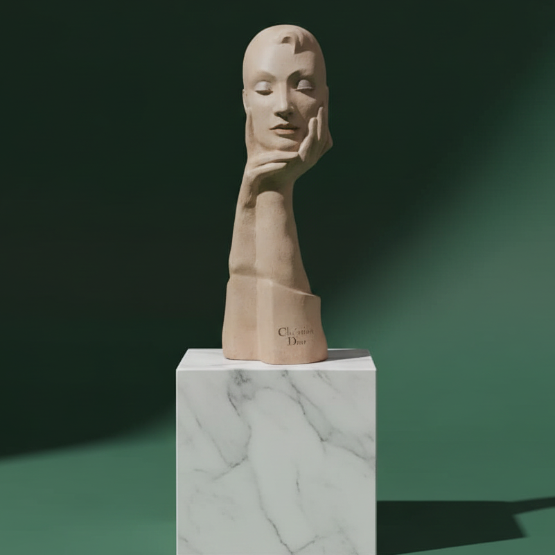CHRISTIAN DIOR. BUSTO DE PUBLICIDAD.