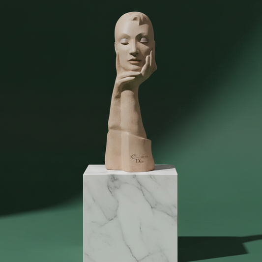 CHRISTIAN DIOR. BUSTO DE PUBLICIDAD.