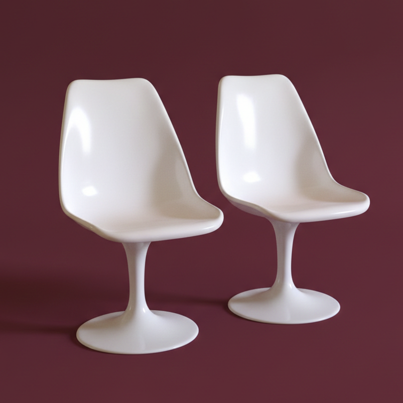 PAREJA DE SILLAS VINTAGE DE FIBRA