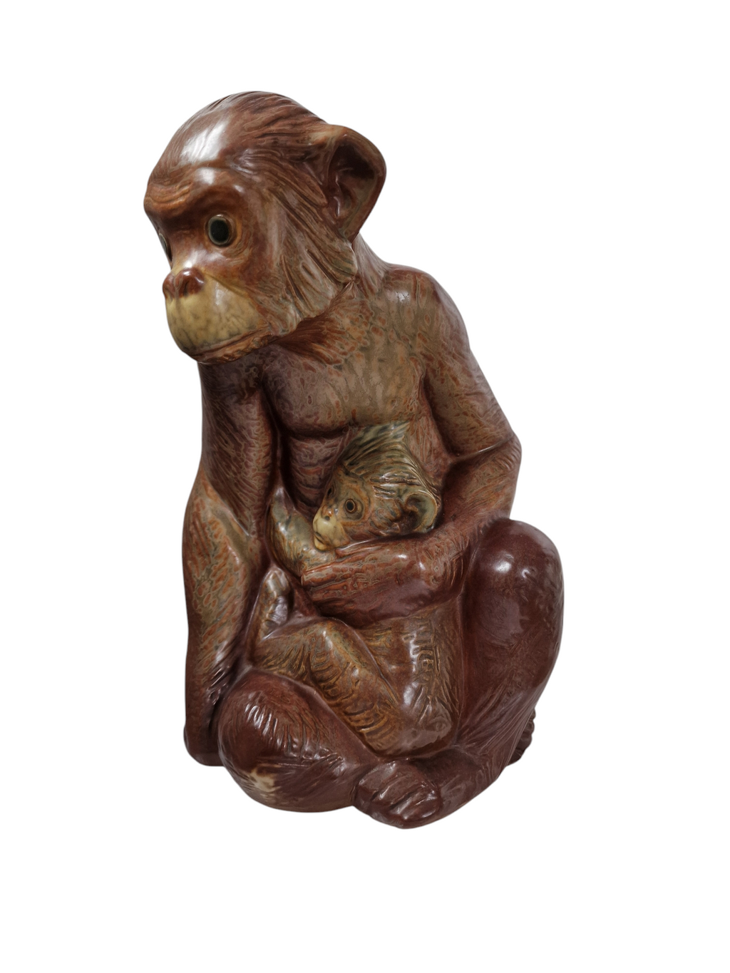 LLADRÓ . CHIMPANCÉ CON SU CRÍA.